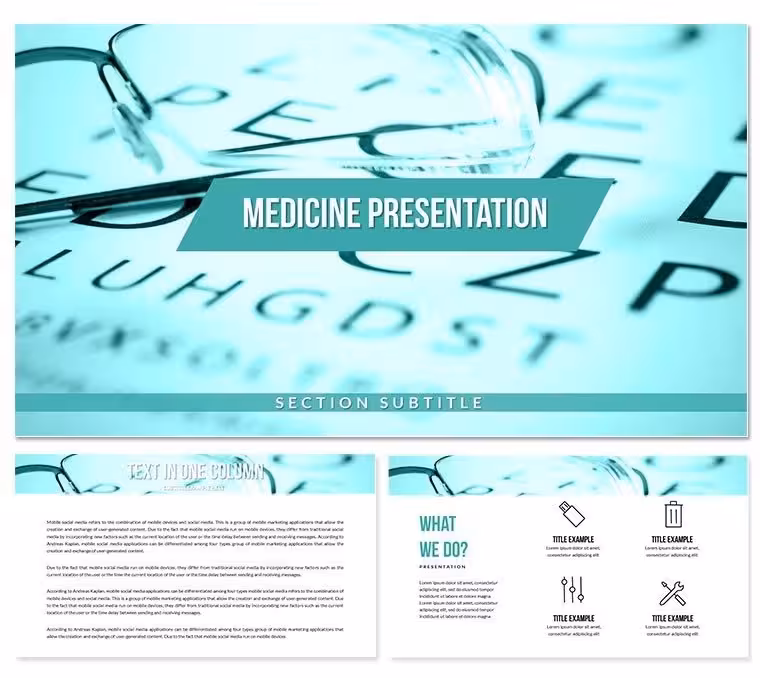 Eye-catching Ophthalmology Keynote Template