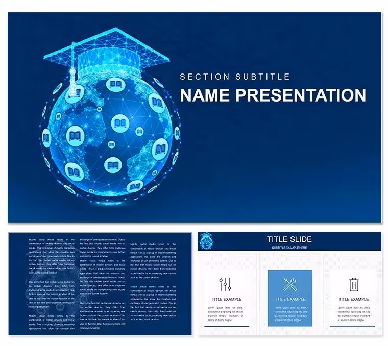 Study World of Knowledge Keynote Template: Chart the Path to Insight