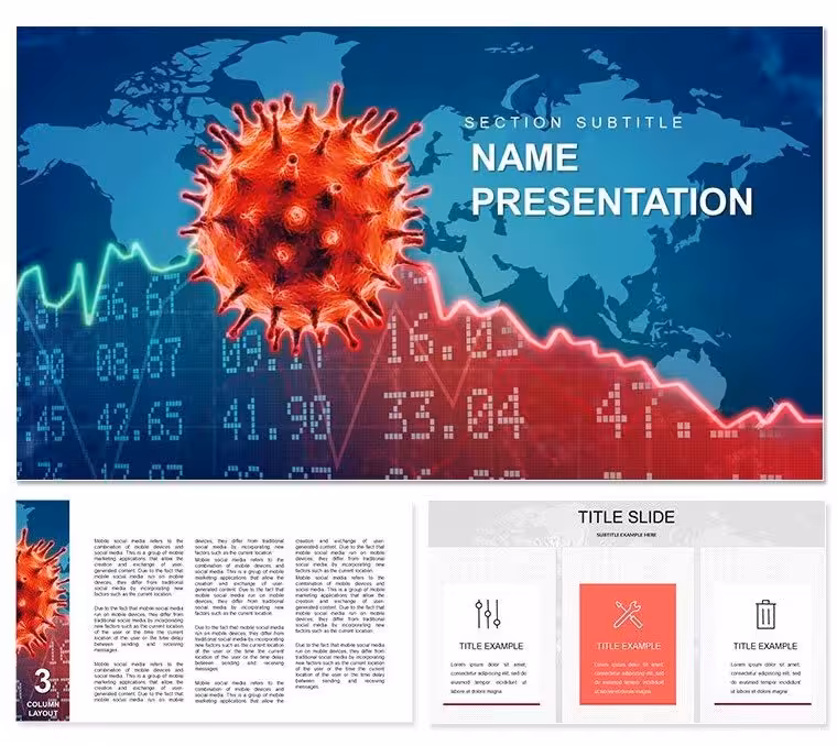 Keynote Template for Addressing the Economic Impact of Viruses | Download Now