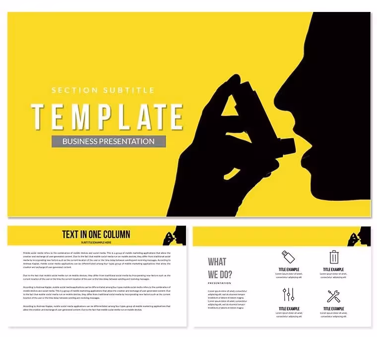 Inhalers - Asthma Treatment Keynote Template
