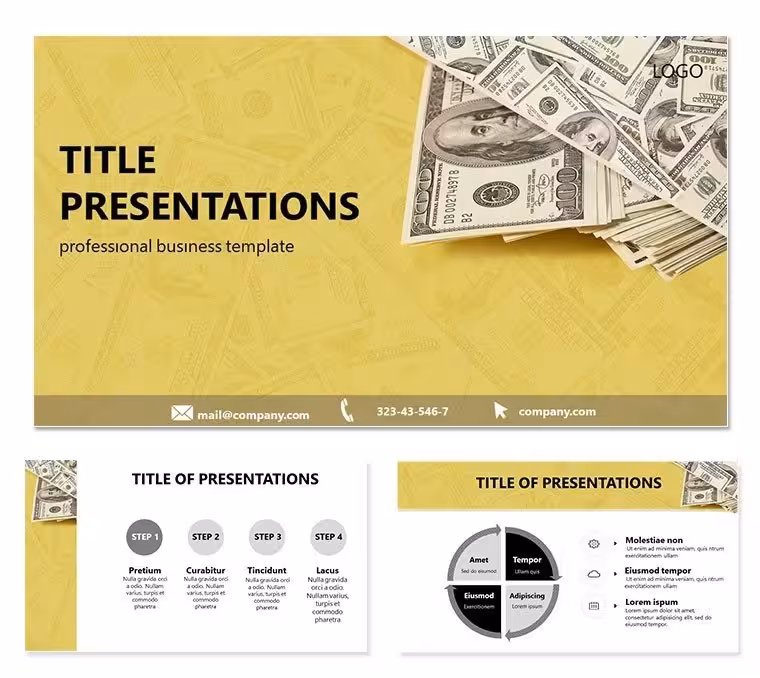 Money Bank Keynote Template: Design Presentation