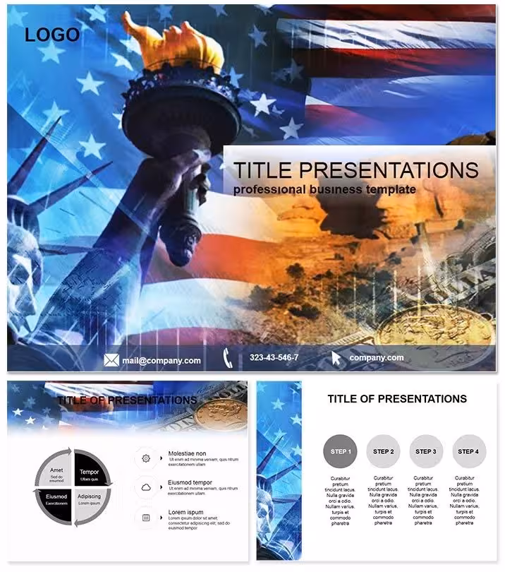 USA Characters PowerPoint Template