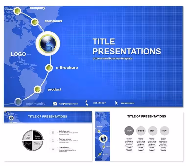 Business Network PowerPoint Template Presentation