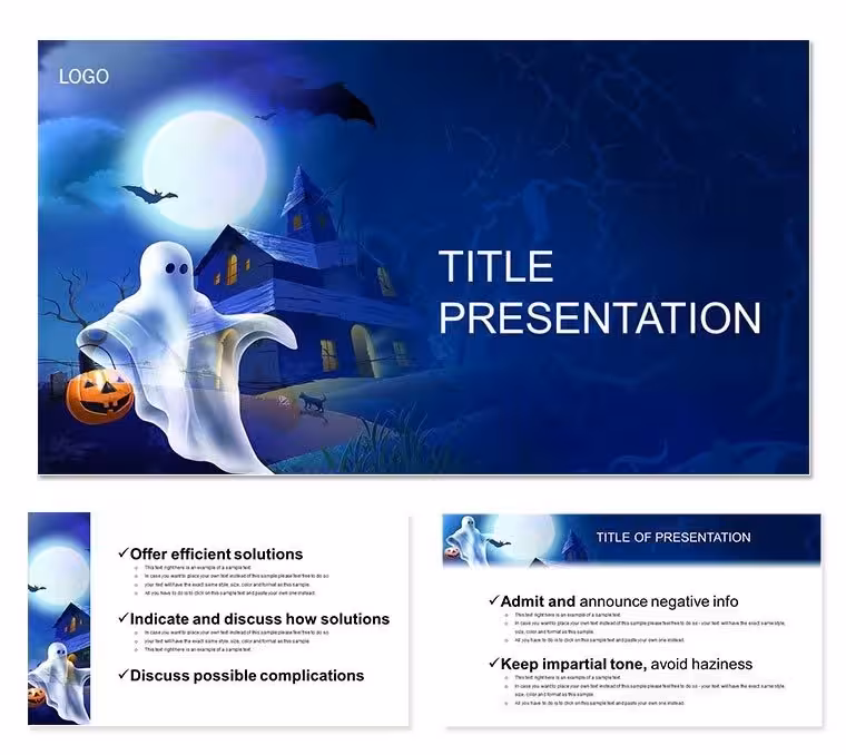 Soaring Ghost Halloween Keynote Design