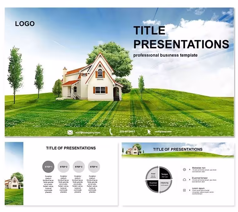 Homestead Keynote Templates: Architectural Elegance