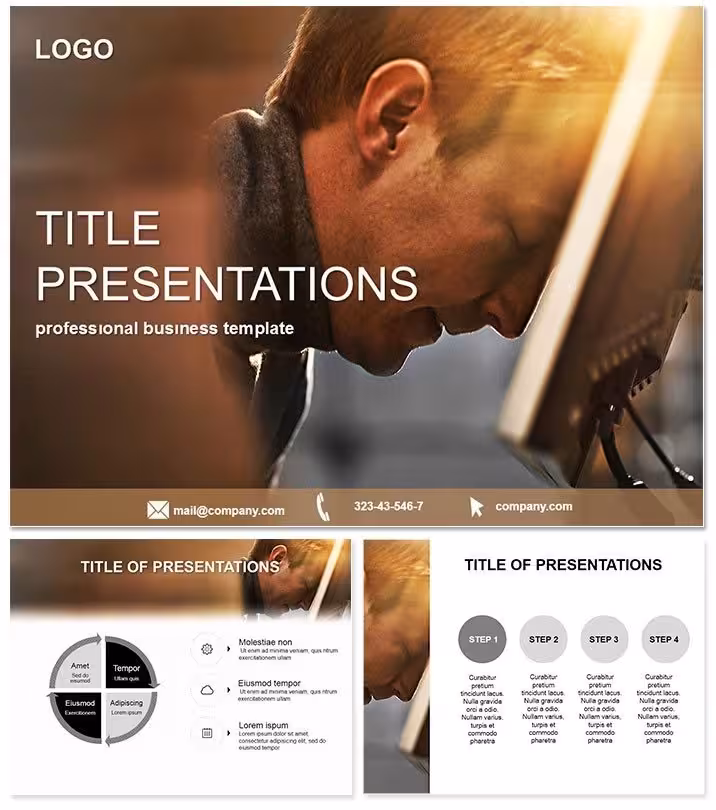 Crisis Worker PowerPoint Template