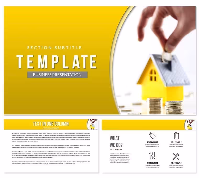 How to Save Money for a House :  Keynote Template