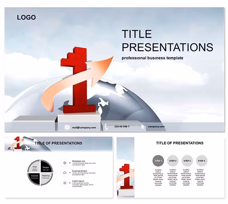First Place PowerPoint Template: Lead the Pack