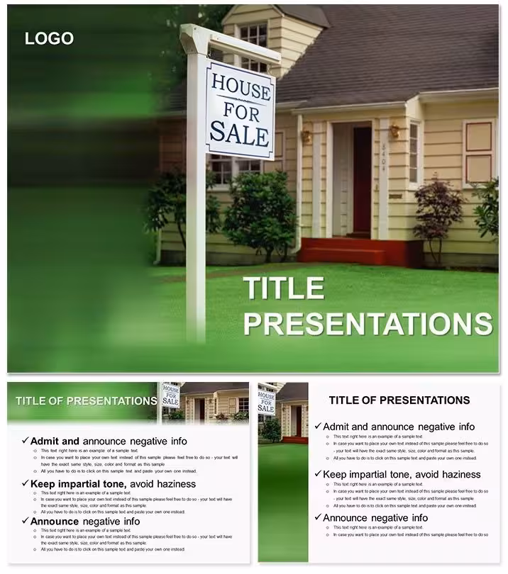 House for Sale PowerPoint Template: Showcasing Dream Dwellings