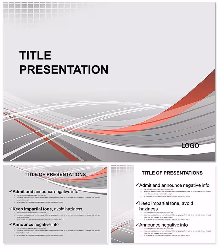 High-End Style Abstract PowerPoint Template