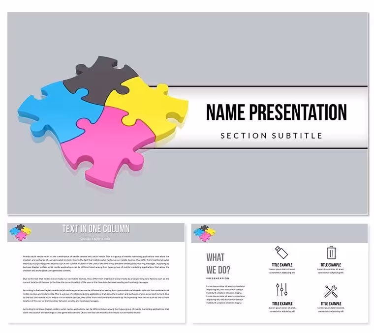 Puzzle Keynote Template Presentation