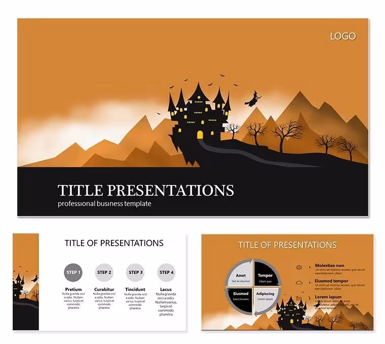 Dracula castle Keynote templates