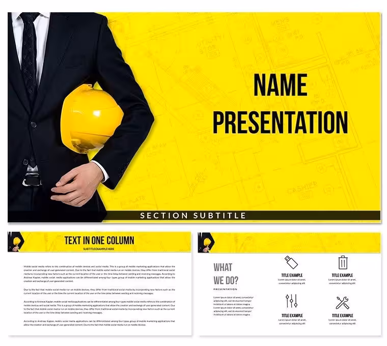 Architect Designer Diagram Keynote Template - Editable KEY