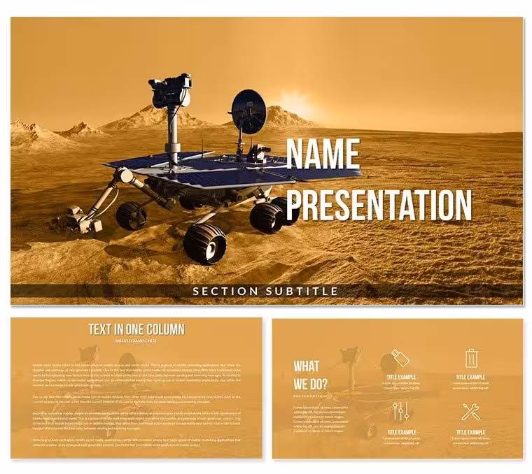 NASA Mars Rover Keynote Template - Download Design