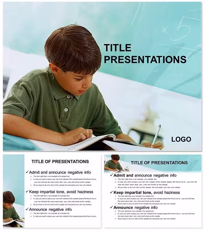 Child School Attendance Keynote Template