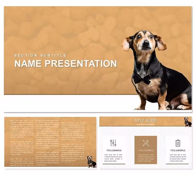 Pet Dog Keynote Template: Bringing Canine Stories to Vibrant Life