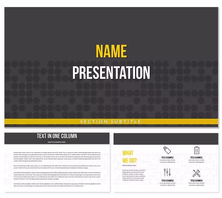 Download Free Abstract Pattern Keynote Presentation Template
