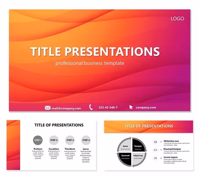 Red Firth Keynote Template: Channel Bold Flows in Your Decks