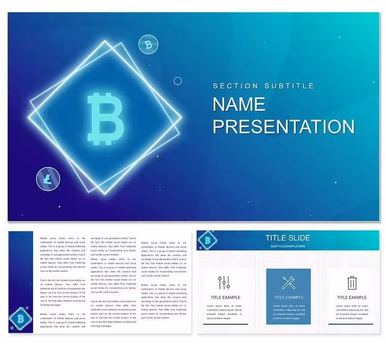 Bitcoin Money Keynote Template: Mint Visuals for Modern Finance