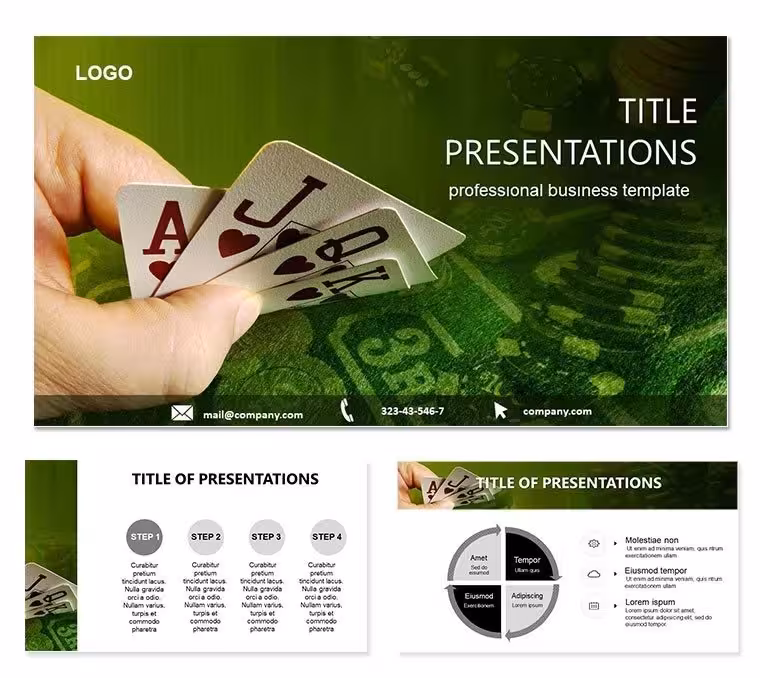 Way to Win at Cards Keynote Template: Shuffle Strategy into Sharp Slides