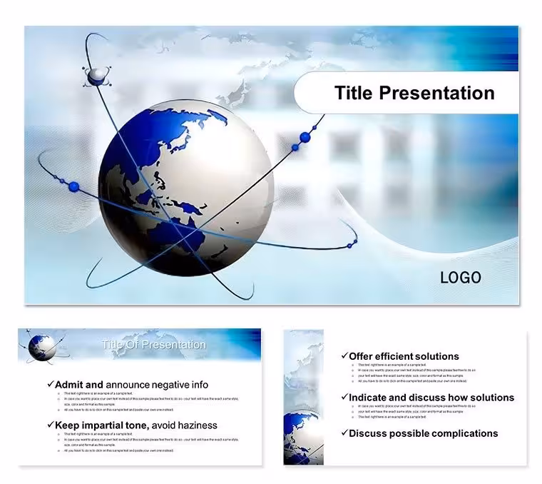 Global Movement PowerPoint Template: Evolution Engine
