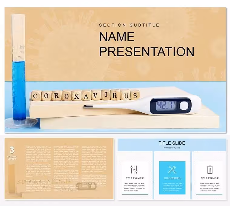 Virus Test and Symptom Keynote Template - Healthy Presentation