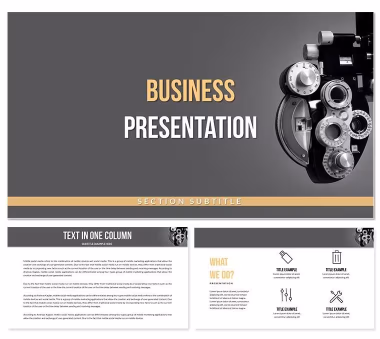 Ophthalmic Equipment Keynote Themes - Templates