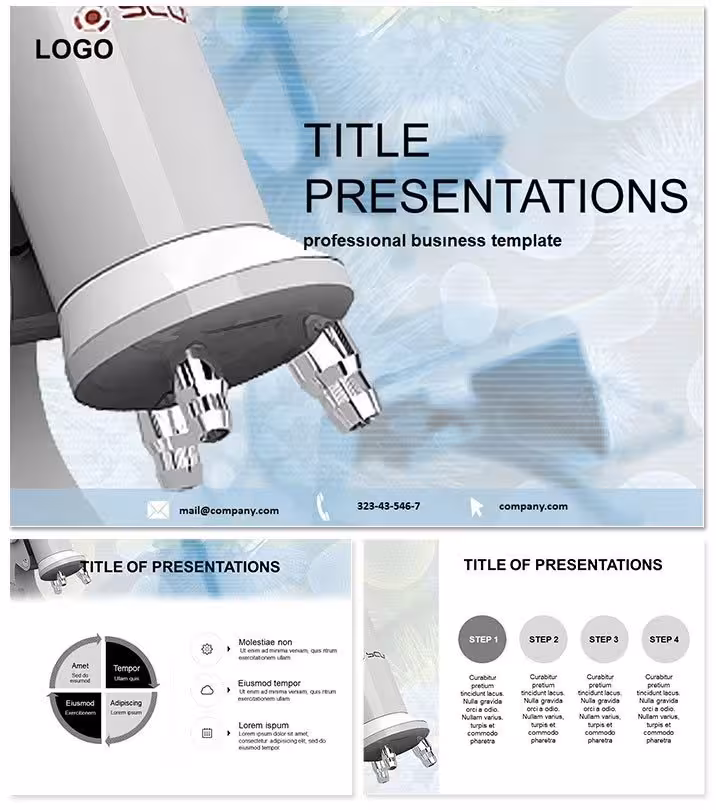 Precision Microscope Virus PowerPoint Template