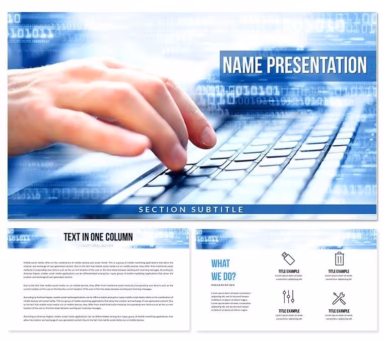 Download Computer Information Systems Keynote Presentation Template