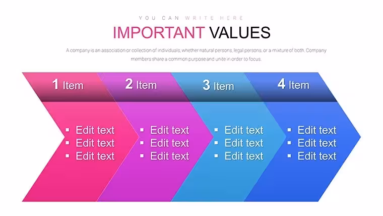 Chevron Steps Keynote Charts - Editable Keynote | ImagineLayout