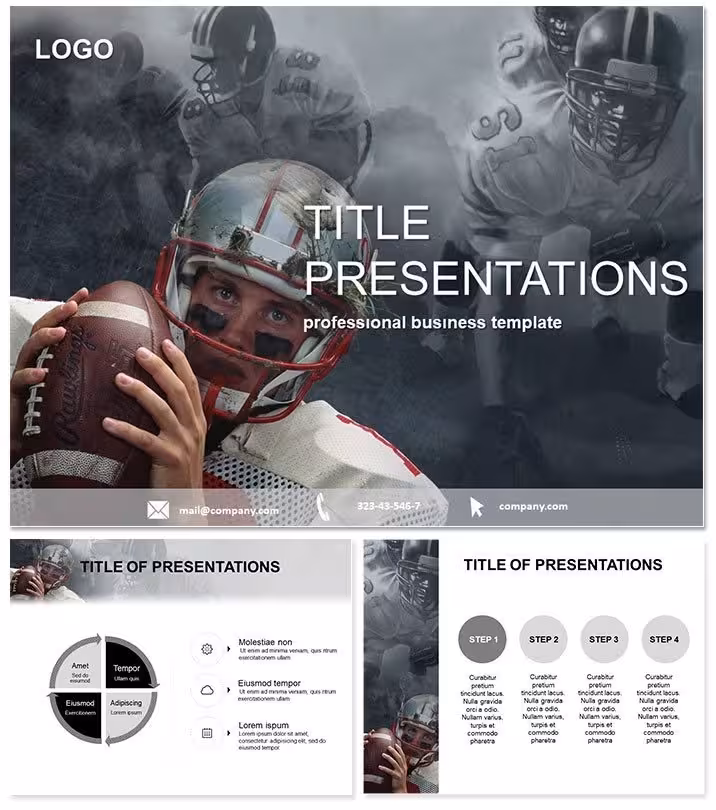Rivals of American Football PowerPoint Template