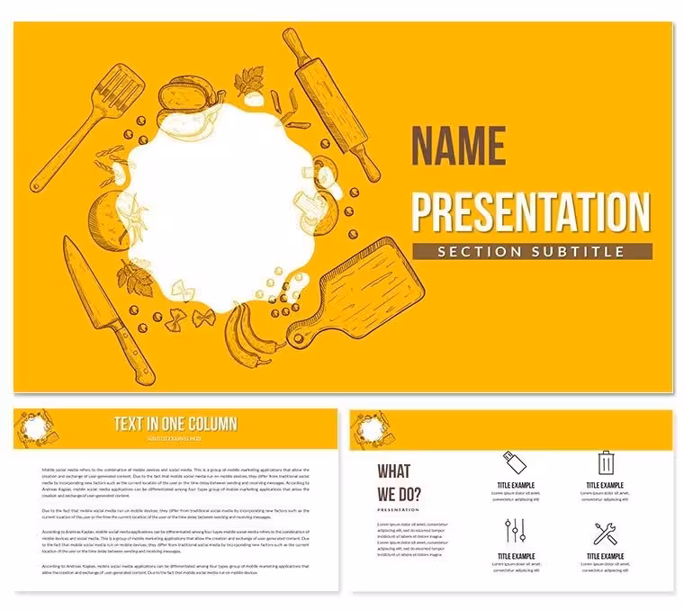 Recipes for Chefs Keynote Template for Presentation
