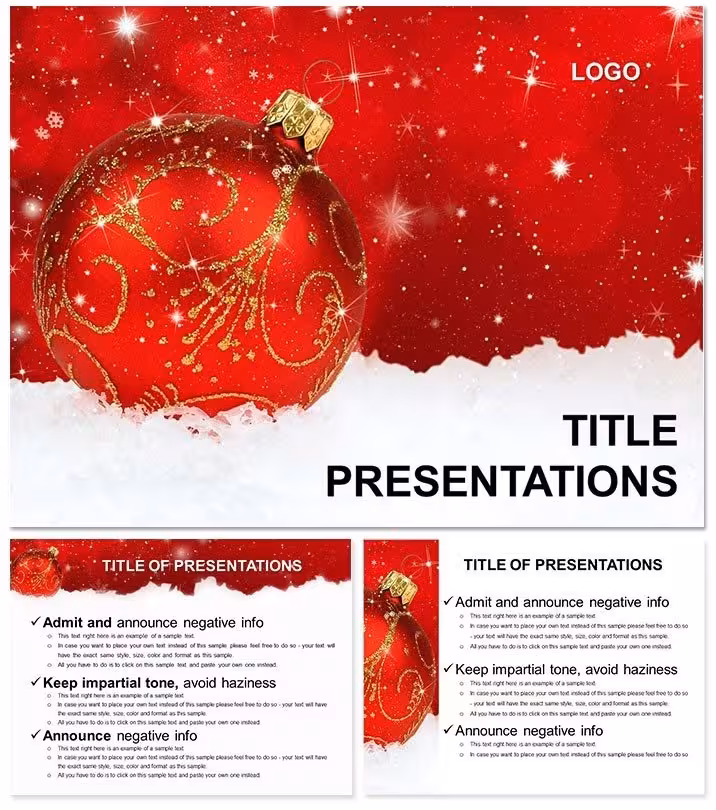 Festive Christmas Toy PowerPoint Template: Joyful Jingles