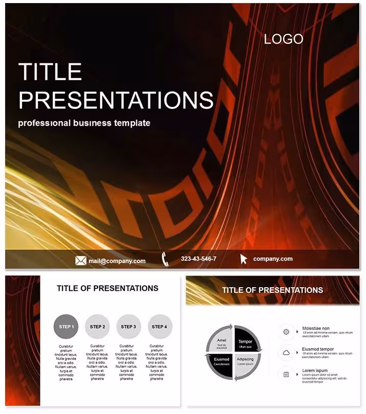 Abstract Road Conditions Keynote Template