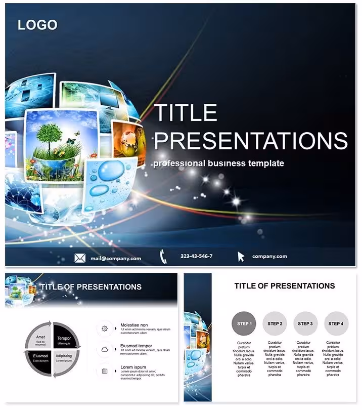 Striking Stock Photos PowerPoint Template