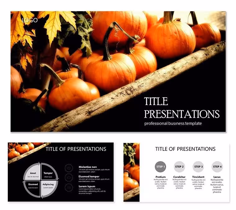 Calendar Autumn Holidays PowerPoint Template | Professional Presentation