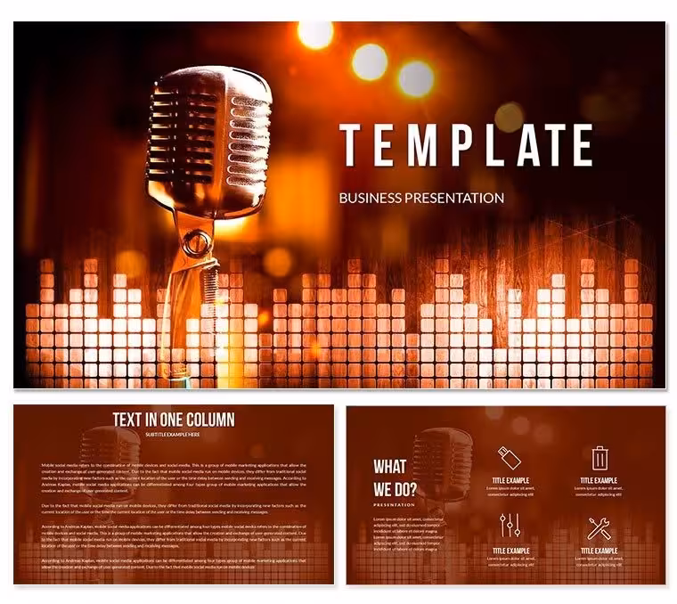 Vocal Microphones Keynote Template - Instant Download
