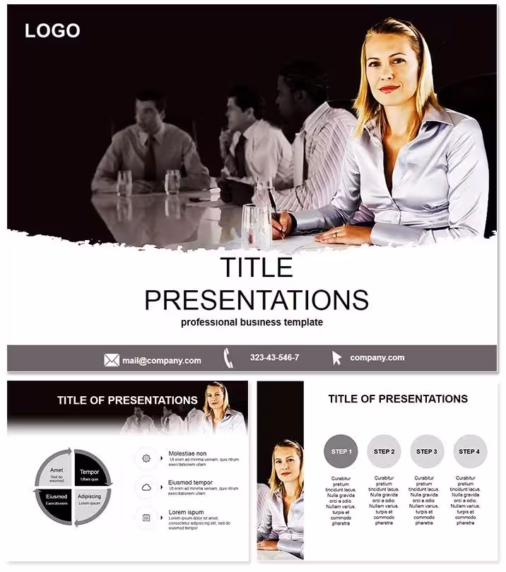 Business Meeting PowerPoint Template: Orchestrate Productive Sessions