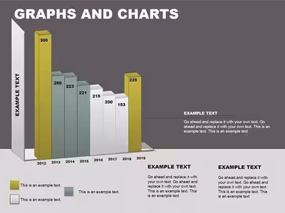 3D PowerPoint Graphs and Charts Template Presentation, Download PPT