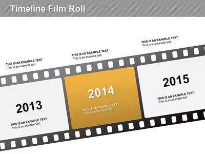 Timeline Film Roll PowerPoint Diagram Template