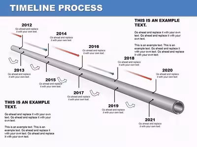 Timeline Process Diagrams - Editable PPTX | ImagineLayout