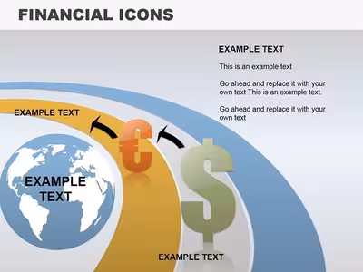 Financial Icons Keynote charts