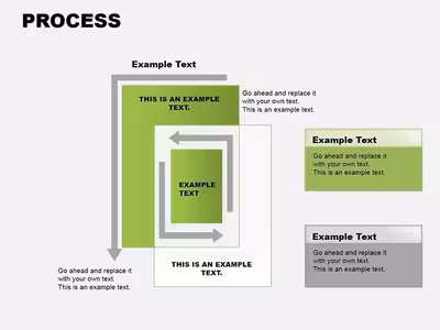 Process Square Keynote charts templates