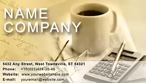 Work break Business Cards - Print Template