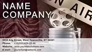 Live Movie Business Card template