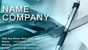 Preparation of business strategy Business Card template