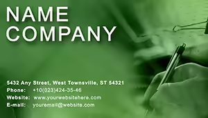 Financial Statement Preparation Business Card Template - Download Now
