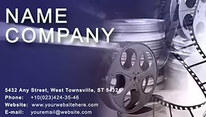 Film Production Business Card Template | Print-Ready | Download