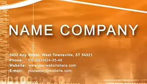 Pulses of radio waves Business Card template