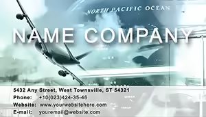 Airport Terminal Business Card template
